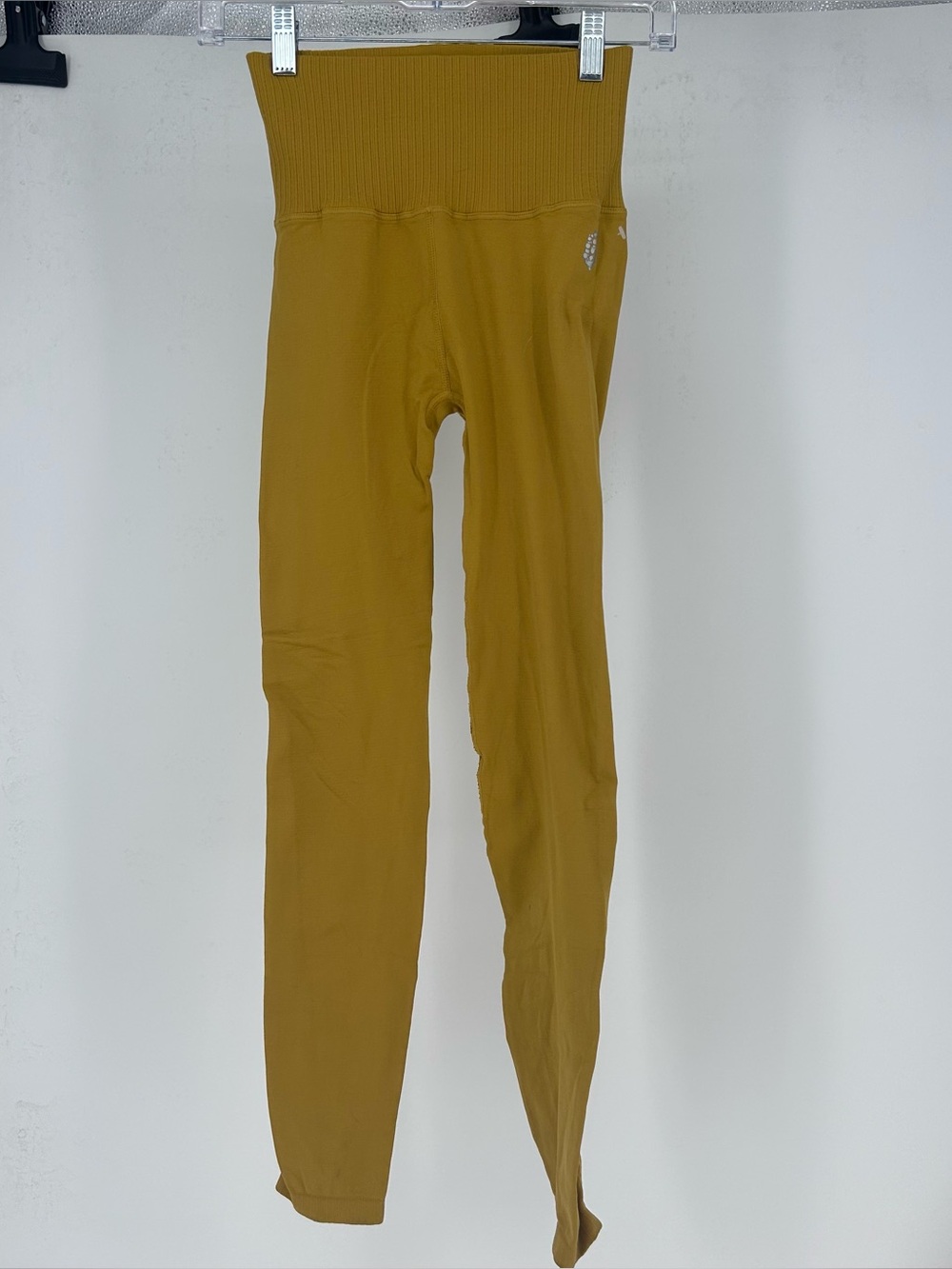Free People Good Karma Leggings Size M/L in mustard Yellow